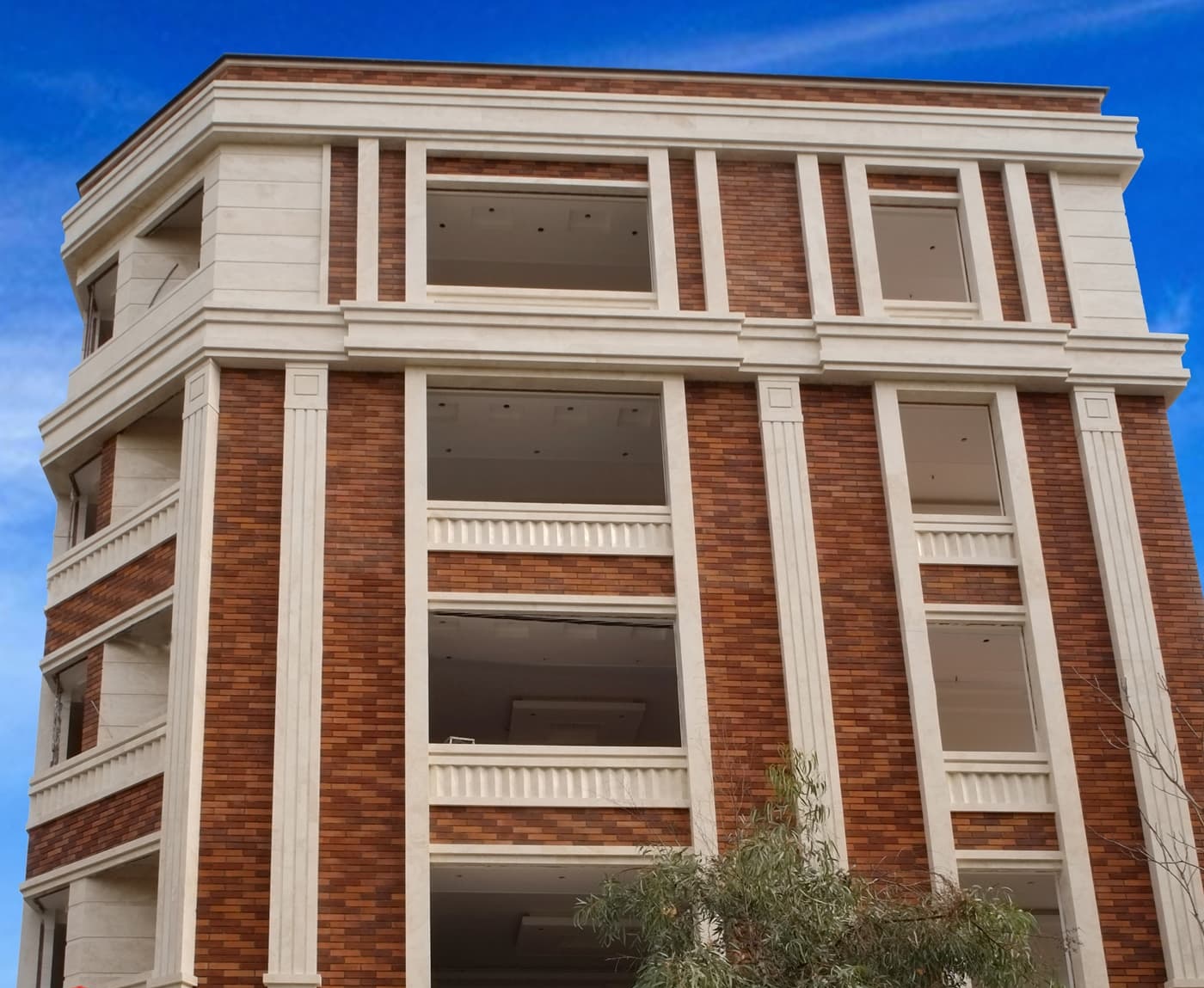 نما سنگ و آجر مدرن [انواع ایده های نمای ترکیبی سنگ و آجر مدرن]