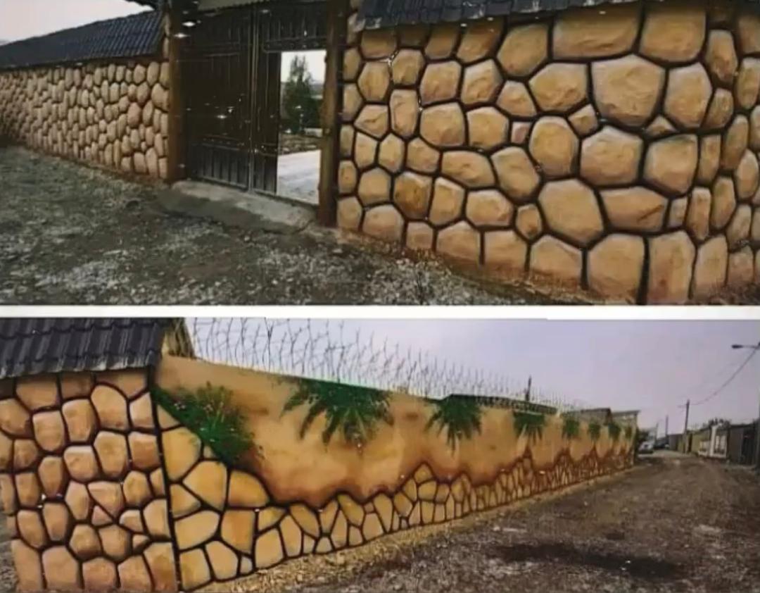 نمای دیوار حیاط ارزان